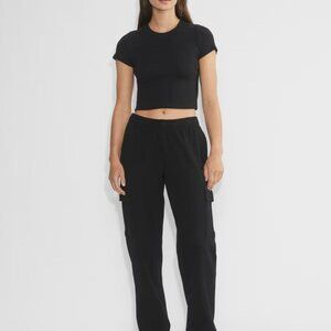 Aritzia cozy fleece mega cargo™ sweatpant Black Size Small